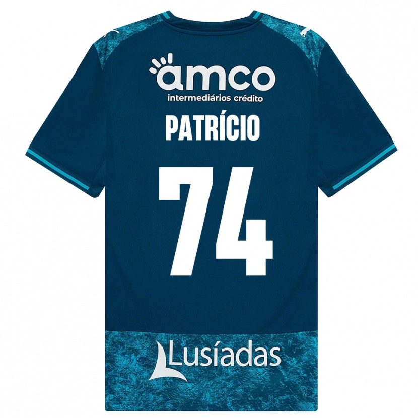 Danxen Kinder Nuno Patrício #74 Dunkelschiefergrau Mitteltuerkis Auswärtstrikot Trikot 2026/27 T-Shirt Österreich