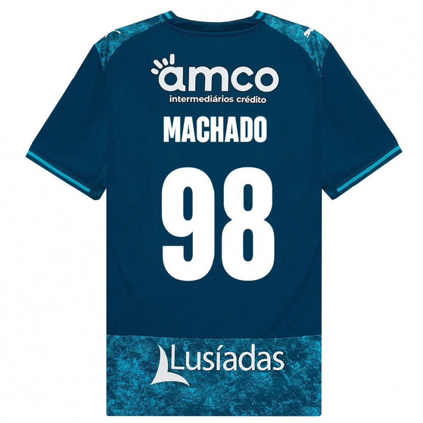 Danxen Kinder Gonçalo Machado #98 Dunkelschiefergrau Mitteltuerkis Auswärtstrikot Trikot 2026/27 T-Shirt Österreich