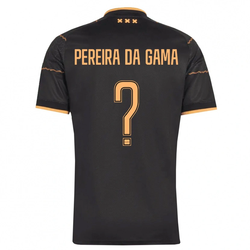 Danxen Kinder Haniel Pereira Da Gama #0 Schwarz Orange Auswärtstrikot Trikot 2026/27 T-Shirt Österreich