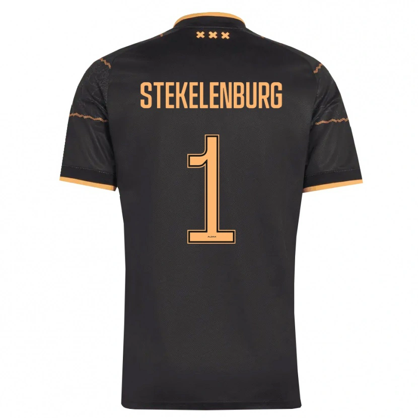 Danxen Kinder Maarten Stekelenburg #1 Schwarz Orange Auswärtstrikot Trikot 2026/27 T-Shirt Österreich