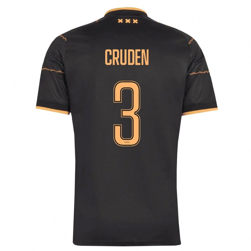 Danxen Kinder Joeri Cruden #3 Schwarz Orange Auswärtstrikot Trikot 2026/27 T-Shirt Österreich