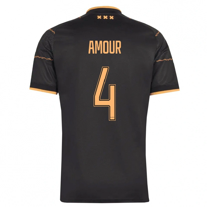 Danxen Kinder Jahyendrow Amour #4 Schwarz Orange Auswärtstrikot Trikot 2026/27 T-Shirt Österreich
