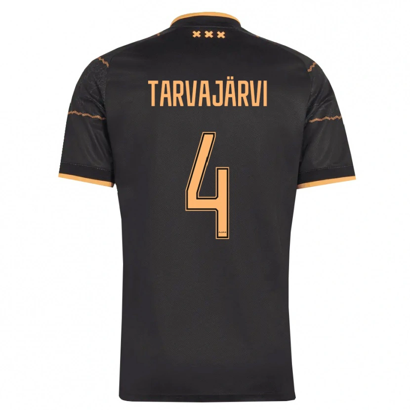 Danxen Kinder Niilo Tarvajärvi #4 Schwarz Orange Auswärtstrikot Trikot 2026/27 T-Shirt Österreich