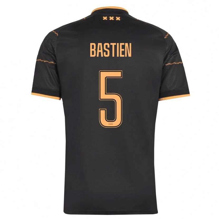 Danxen Kinder Joshua Bastien #5 Schwarz Orange Auswärtstrikot Trikot 2026/27 T-Shirt Österreich
