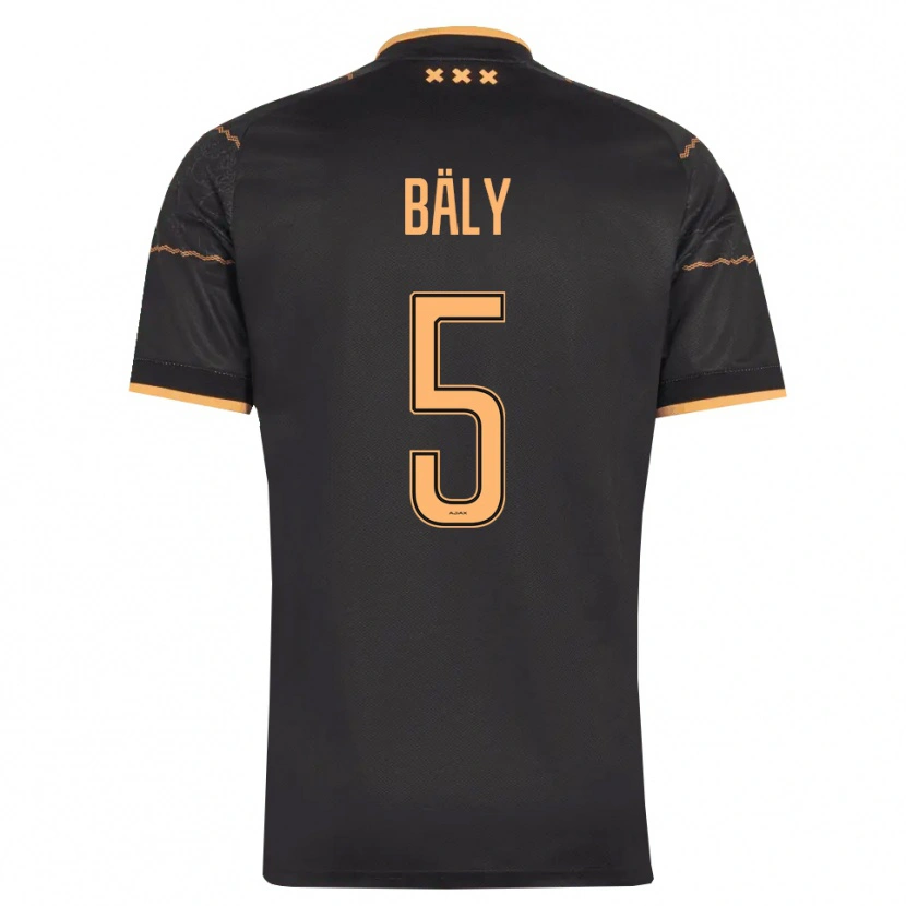 Danxen Kinder Darryl Bäly #5 Schwarz Orange Auswärtstrikot Trikot 2026/27 T-Shirt Österreich