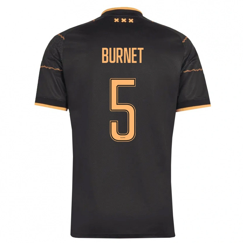 Danxen Kinder Lorenzo Burnet #5 Schwarz Orange Auswärtstrikot Trikot 2026/27 T-Shirt Österreich