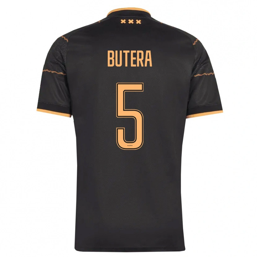 Danxen Kinder Ethan Butera #5 Schwarz Orange Auswärtstrikot Trikot 2026/27 T-Shirt Österreich