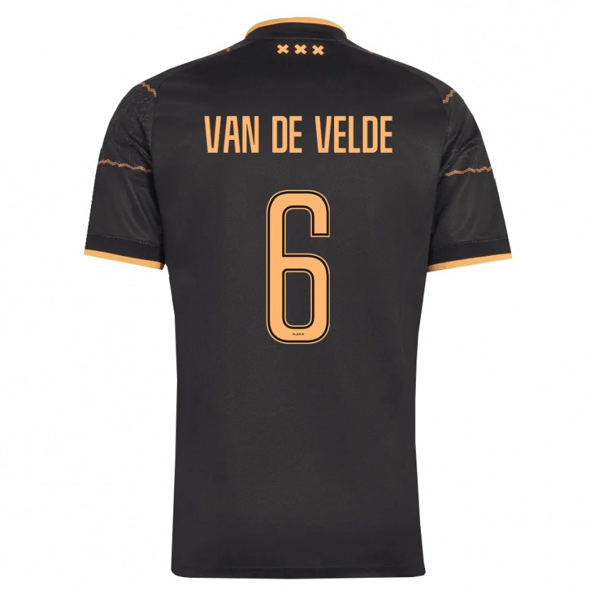 Danxen Kinder Jonna Van De Velde #6 Schwarz Orange Auswärtstrikot Trikot 2026/27 T-Shirt Österreich