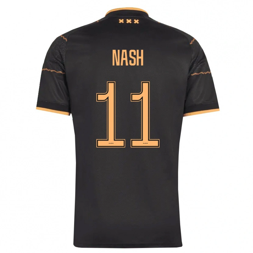 Danxen Kinder Pharell Nash #11 Schwarz Orange Auswärtstrikot Trikot 2026/27 T-Shirt Österreich