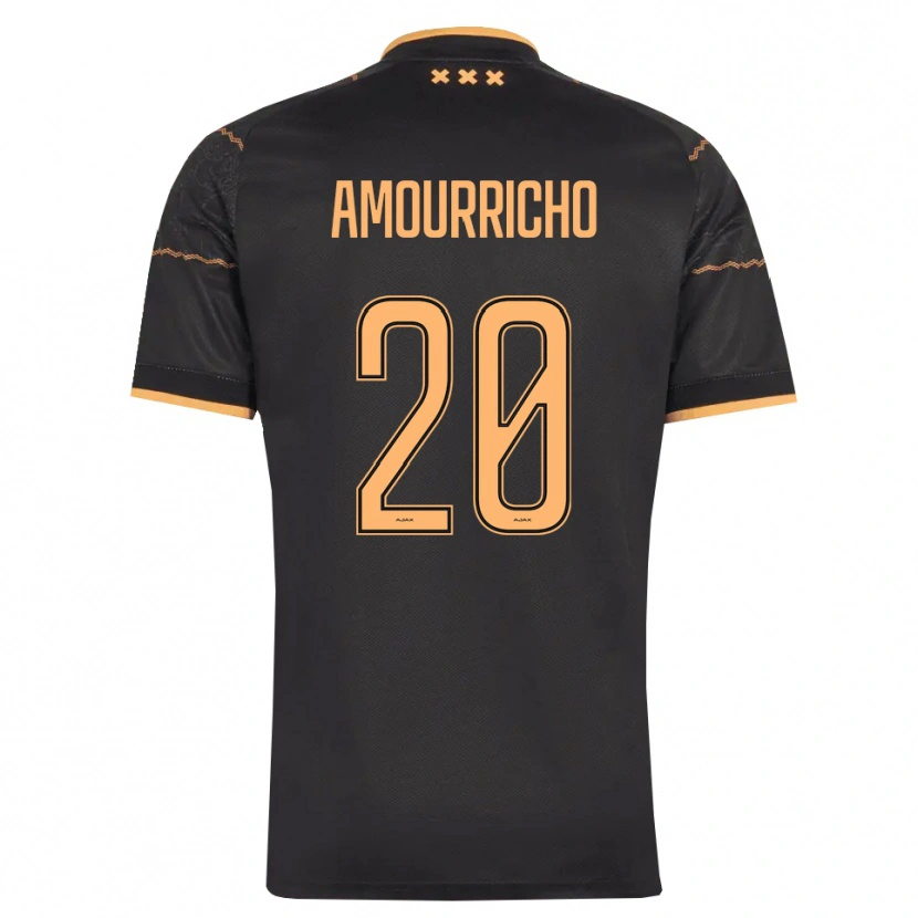 Danxen Kinder Amourricho Van Axel Dongen #20 Schwarz Orange Auswärtstrikot Trikot 2026/27 T-Shirt Österreich
