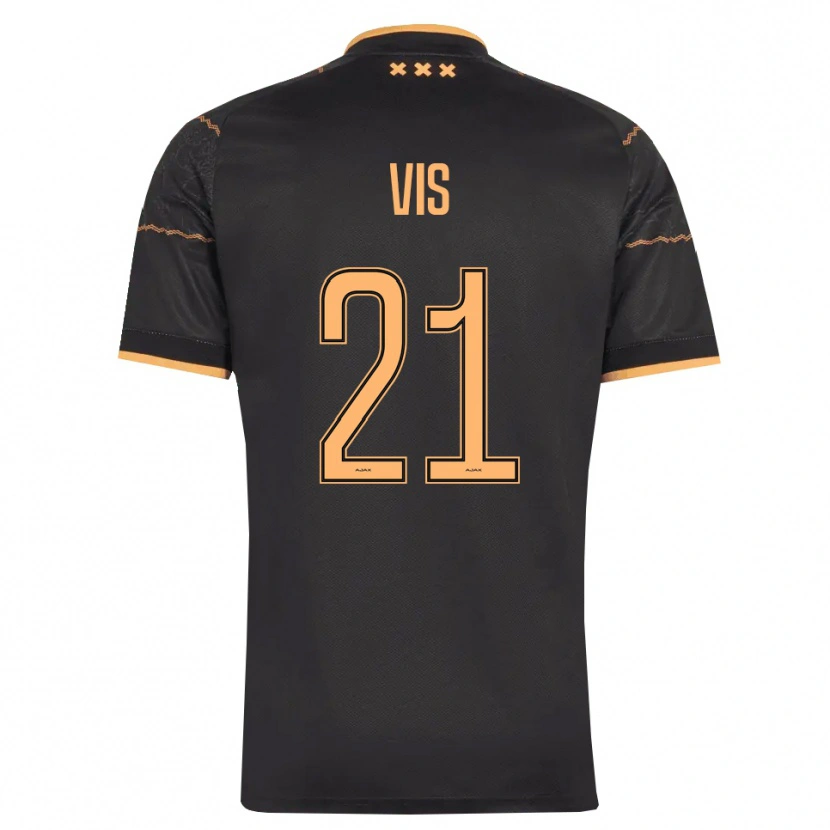 Danxen Kinder Tijmen Vis #21 Schwarz Orange Auswärtstrikot Trikot 2026/27 T-Shirt Österreich