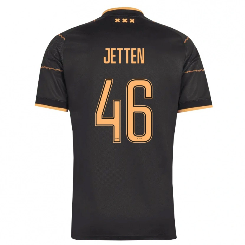 Danxen Kinder Lucas Jetten #46 Schwarz Orange Auswärtstrikot Trikot 2026/27 T-Shirt Österreich