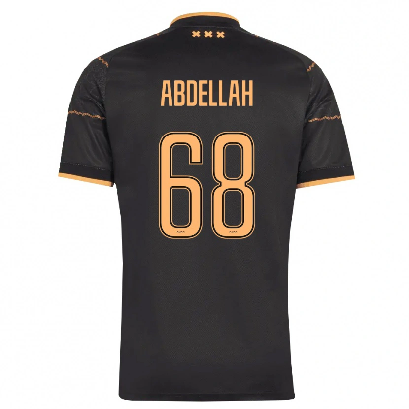 Danxen Kinder Abdellah Ouazane #68 Schwarz Orange Auswärtstrikot Trikot 2026/27 T-Shirt Österreich
