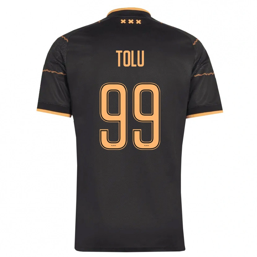 Danxen Kinder Tolu Arokodare #99 Schwarz Orange Auswärtstrikot Trikot 2026/27 T-Shirt Österreich