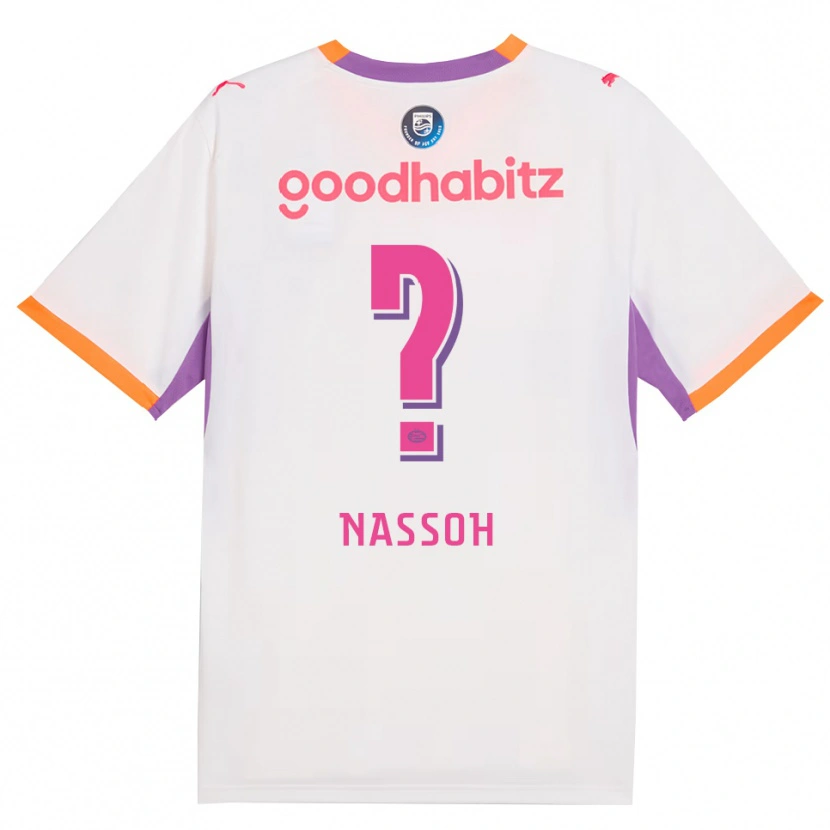 Danxen Kinder Mohamed Nassoh #0 Weiß Violett Orange Auswärtstrikot Trikot 2026/27 T-Shirt Österreich