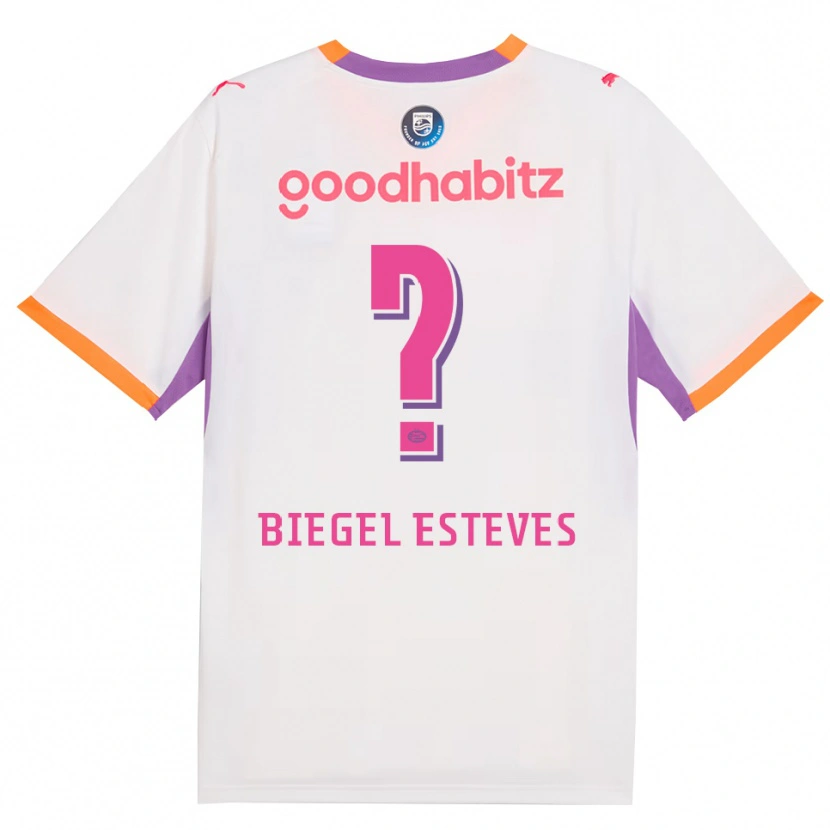 Danxen Kinder Moon Biegel Esteves #0 Weiß Violett Orange Auswärtstrikot Trikot 2026/27 T-Shirt Österreich