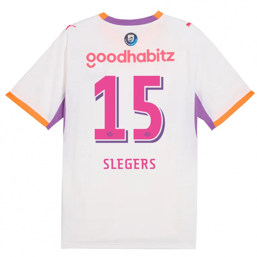 Danxen Kinder Kor Slegers #15 Weiß Violett Orange Auswärtstrikot Trikot 2026/27 T-Shirt Österreich