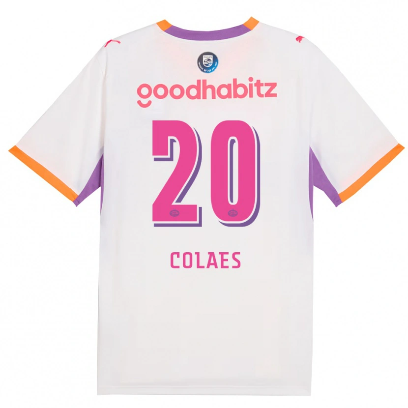 Danxen Kinder Jonas Colaes #20 Weiß Violett Orange Auswärtstrikot Trikot 2026/27 T-Shirt Österreich