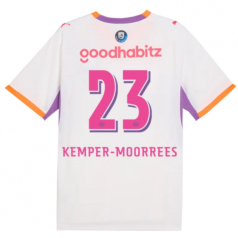 Danxen Kinder Myrthe Kemper-Moorrees #23 Weiß Violett Orange Auswärtstrikot Trikot 2026/27 T-Shirt Österreich