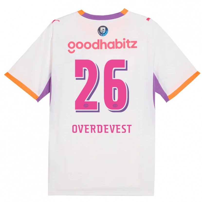Danxen Kinder Marco Overdevest #26 Weiß Violett Orange Auswärtstrikot Trikot 2026/27 T-Shirt Österreich