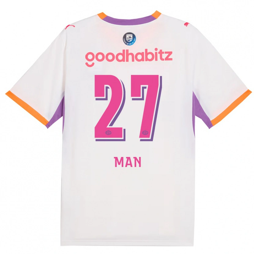 Danxen Kinder Dennis Man #27 Weiß Violett Orange Auswärtstrikot Trikot 2026/27 T-Shirt Österreich