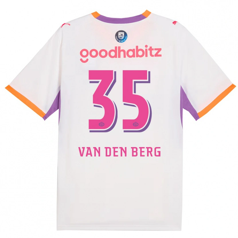 Danxen Kinder Joël Van Den Berg #35 Weiß Violett Orange Auswärtstrikot Trikot 2026/27 T-Shirt Österreich