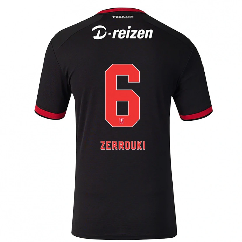 Danxen Kinder Ramiz Zerrouki #6 Rot Weiß Schwarz Auswärtstrikot Trikot 2026/27 T-Shirt Österreich