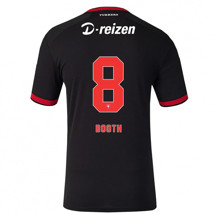Danxen Kinder Taylor Booth #8 Rot Weiß Schwarz Auswärtstrikot Trikot 2026/27 T-Shirt Österreich