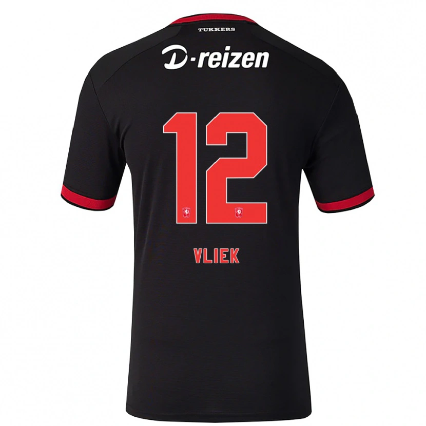 Danxen Kinder Leonie Vliek #12 Rot Weiß Schwarz Auswärtstrikot Trikot 2026/27 T-Shirt Österreich