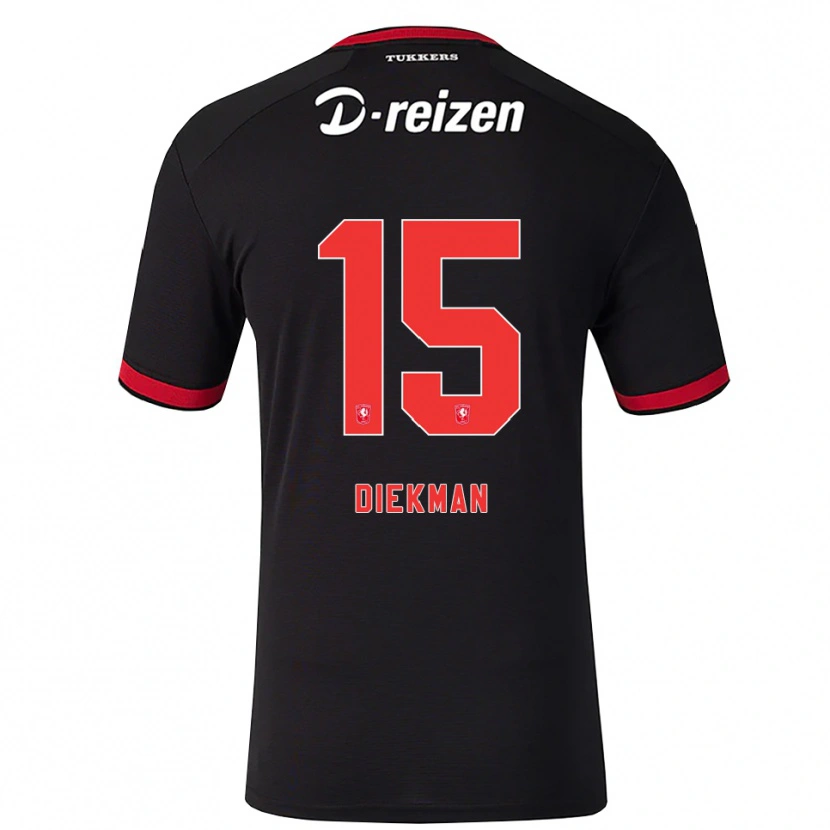 Danxen Kinder Jill Diekman #15 Rot Weiß Schwarz Auswärtstrikot Trikot 2026/27 T-Shirt Österreich