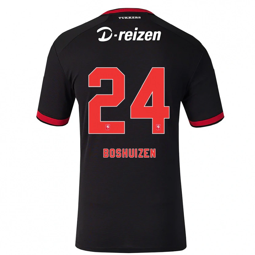 Danxen Kinder Annouk Boshuizen #24 Rot Weiß Schwarz Auswärtstrikot Trikot 2026/27 T-Shirt Österreich