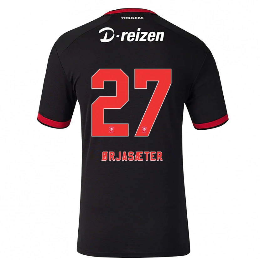 Danxen Kinder Sondre Ørjasæter #27 Rot Weiß Schwarz Auswärtstrikot Trikot 2026/27 T-Shirt Österreich