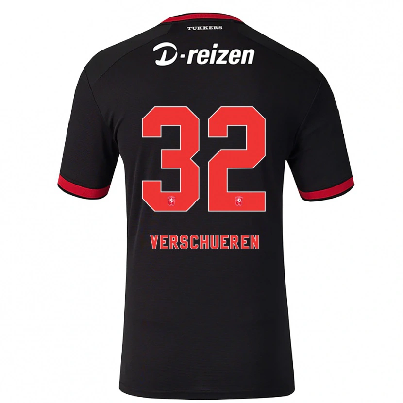 Danxen Kinder Arno Verschueren #32 Rot Weiß Schwarz Auswärtstrikot Trikot 2026/27 T-Shirt Österreich