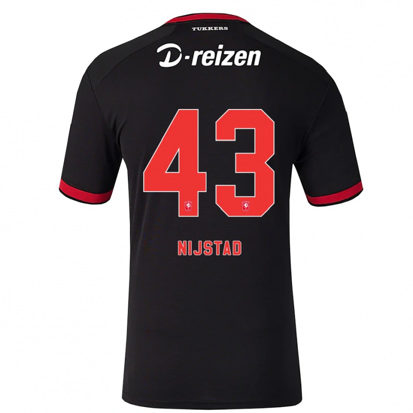 Danxen Kinder Ruud Nijstad #43 Rot Weiß Schwarz Auswärtstrikot Trikot 2026/27 T-Shirt Österreich