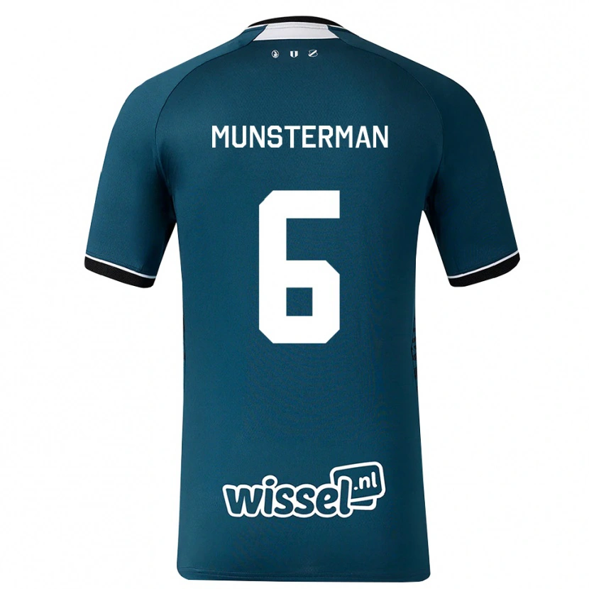 Danxen Kinder Marthe Munsterman #6 Dunkelschiefergrau Weiß Auswärtstrikot Trikot 2026/27 T-Shirt Österreich