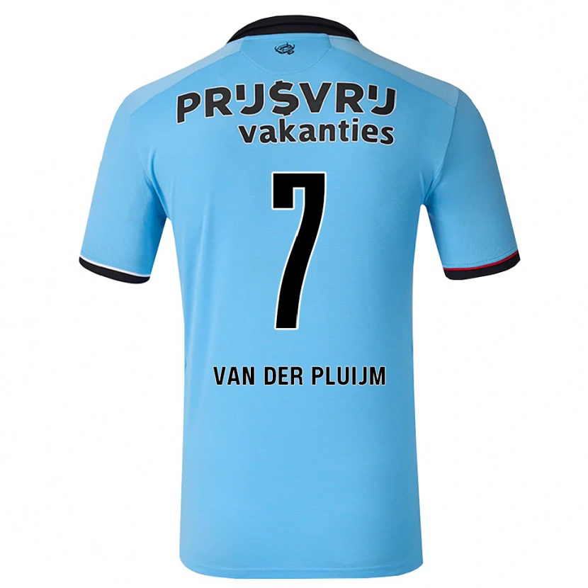 Danxen Kinder Marvin Van Der Pluijm #7 Tiefhimmelblau Schwarz Rot Auswärtstrikot Trikot 2026/27 T-Shirt Österreich