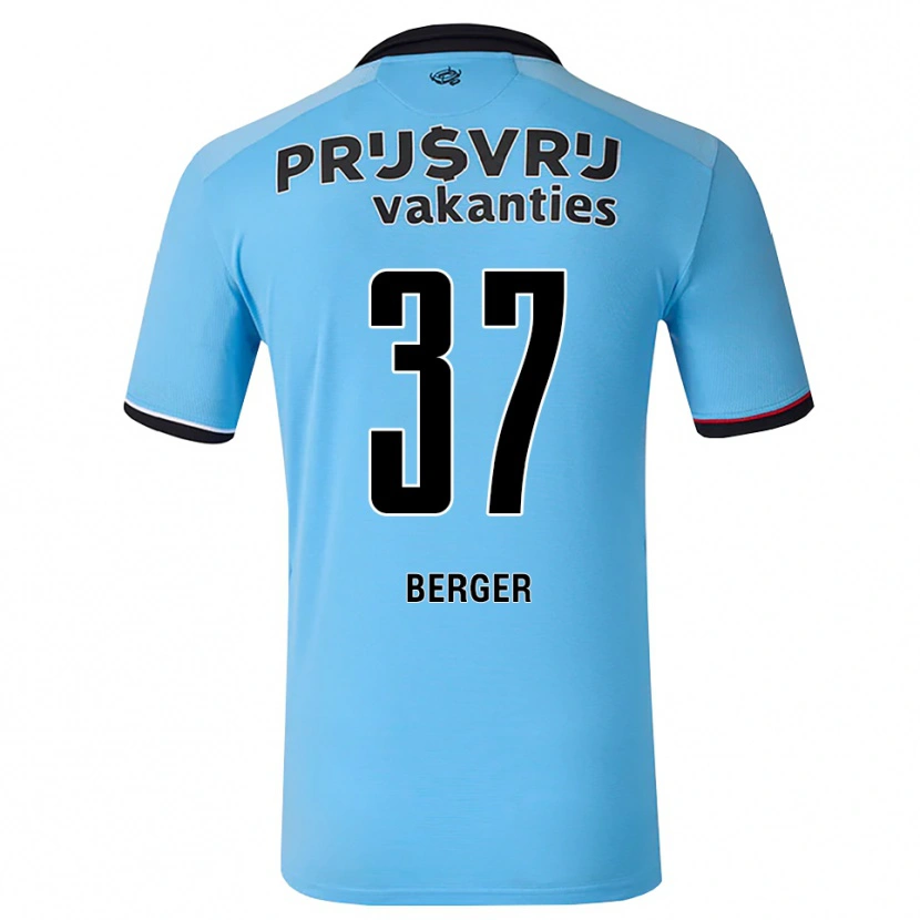 Danxen Kinder Mannou Berger #37 Tiefhimmelblau Schwarz Rot Auswärtstrikot Trikot 2026/27 T-Shirt Österreich