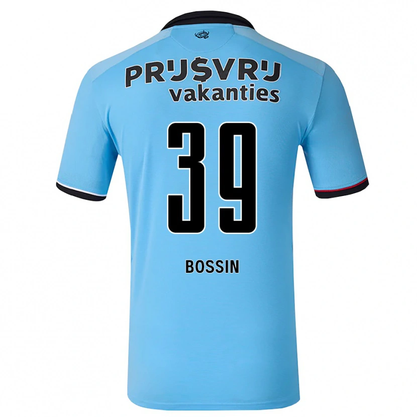 Danxen Kinder Liam Bossin #39 Tiefhimmelblau Schwarz Rot Auswärtstrikot Trikot 2026/27 T-Shirt Österreich