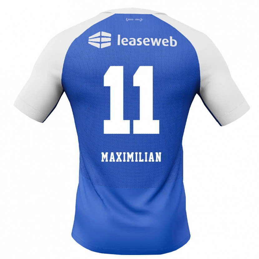 Danxen Kinder Maximilian Ibrahimović #11 Himmelblau Rot Weiß Auswärtstrikot Trikot 2026/27 T-Shirt Österreich