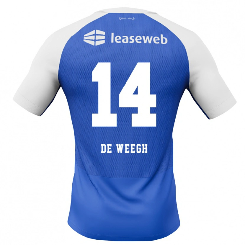 Danxen Kinder Bo Op De Weegh #14 Himmelblau Rot Weiß Auswärtstrikot Trikot 2026/27 T-Shirt Österreich