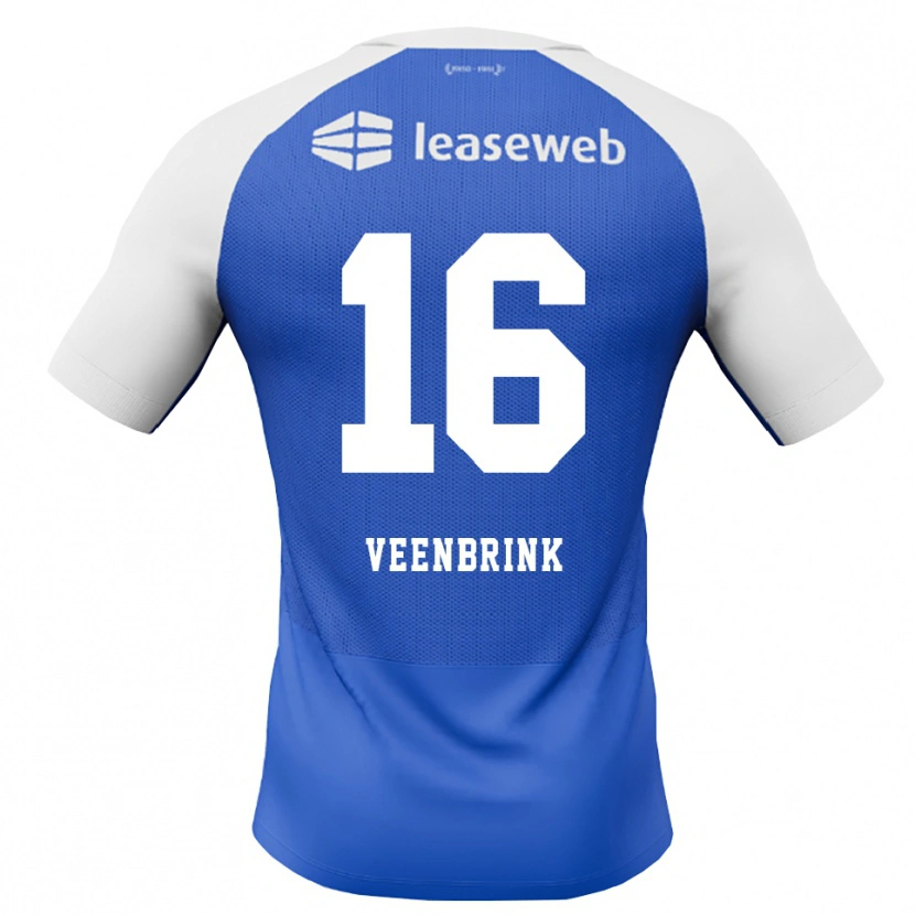 Danxen Kinder Jayden Veenbrink #16 Himmelblau Rot Weiß Auswärtstrikot Trikot 2026/27 T-Shirt Österreich