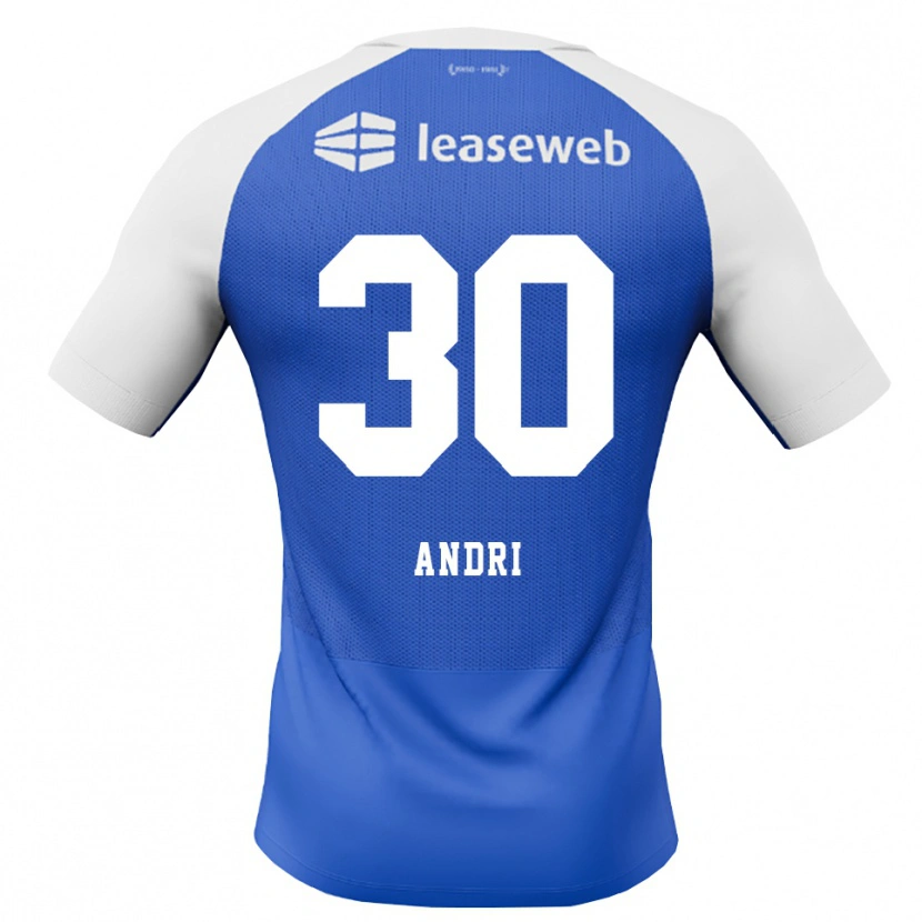 Danxen Kinder Markús Andri Daníelsson Martin #30 Himmelblau Rot Weiß Auswärtstrikot Trikot 2026/27 T-Shirt Österreich
