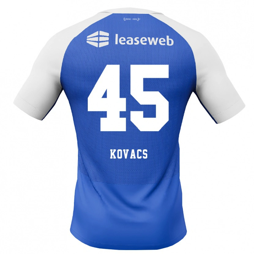 Danxen Kinder Bendegúz Kovács #45 Himmelblau Rot Weiß Auswärtstrikot Trikot 2026/27 T-Shirt Österreich