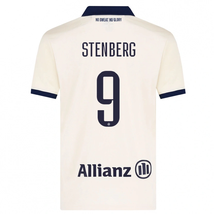 Danxen Kinder Hanna Stenberg #9 Beige Schwarz Auswärtstrikot Trikot 2026/27 T-Shirt Österreich