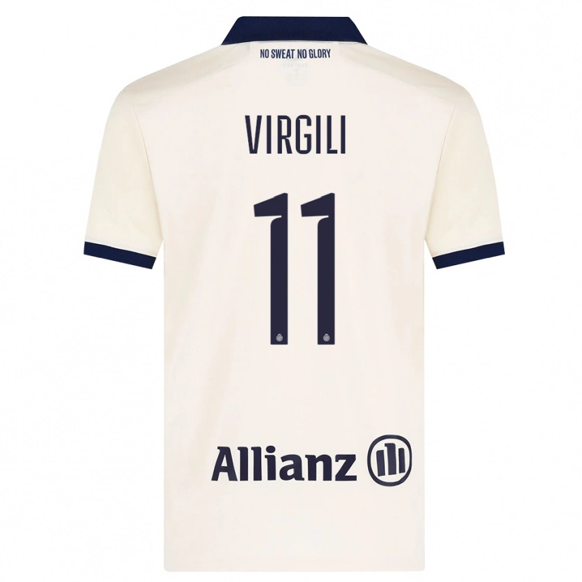 Danxen Kinder Jan Virgili #11 Beige Schwarz Auswärtstrikot Trikot 2026/27 T-Shirt Österreich