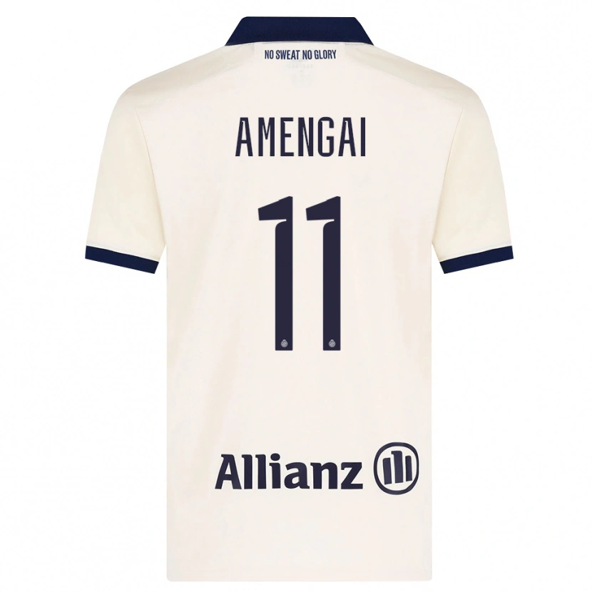 Danxen Kinder Naïm Amengai #11 Beige Schwarz Auswärtstrikot Trikot 2026/27 T-Shirt Österreich