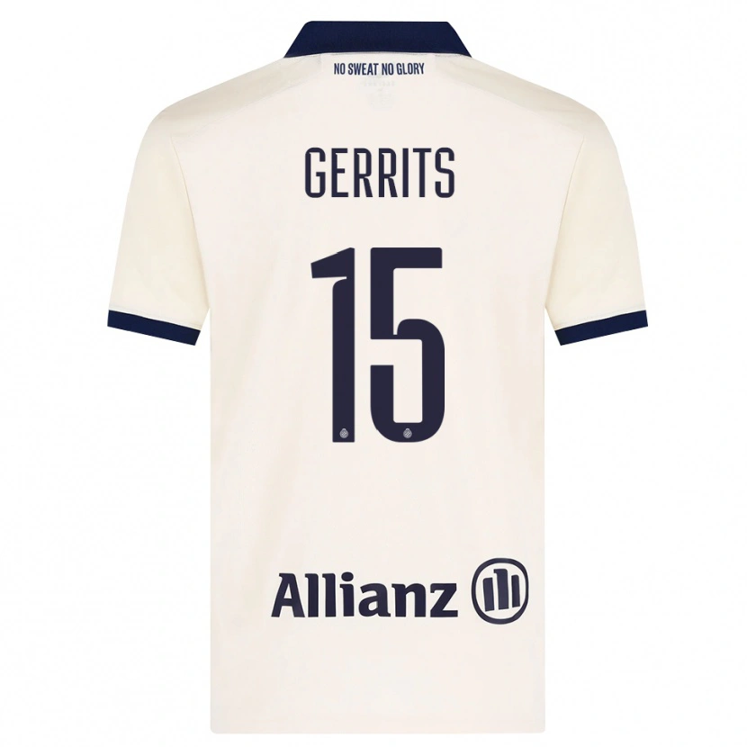 Danxen Kinder Melanie Gerrits #15 Beige Schwarz Auswärtstrikot Trikot 2026/27 T-Shirt Österreich