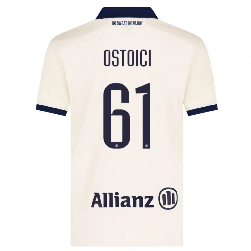 Danxen Kinder Stefan Ostoici #61 Beige Schwarz Auswärtstrikot Trikot 2026/27 T-Shirt Österreich