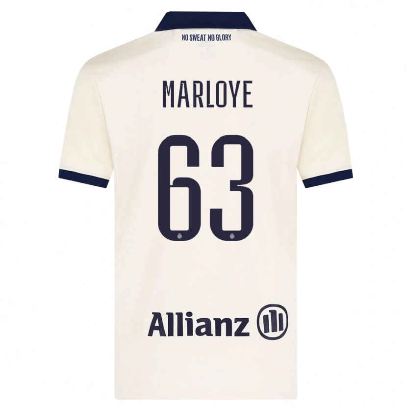 Danxen Kinder Sacha Marloye #63 Beige Schwarz Auswärtstrikot Trikot 2026/27 T-Shirt Österreich