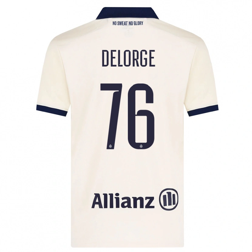 Danxen Kinder Lucas Delorge #76 Beige Schwarz Auswärtstrikot Trikot 2026/27 T-Shirt Österreich
